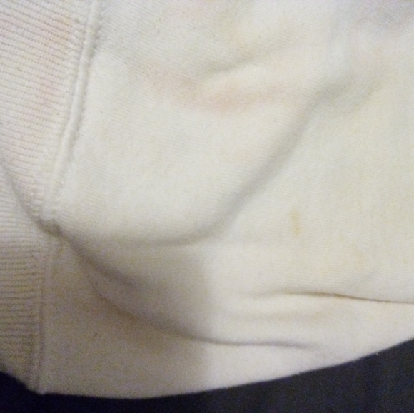 Vintage Jerzees Cardinal and Bow Embroidered White Long Sleeve Sweater Size XL - Picture 10 of 16